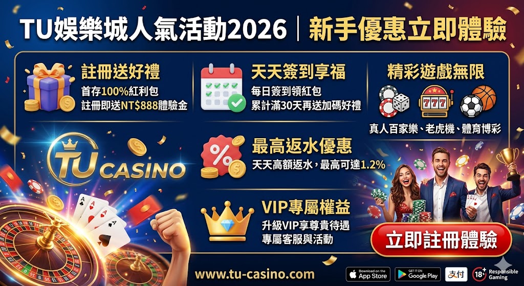 TU娛樂城人氣活動2026｜新手優惠立即體驗